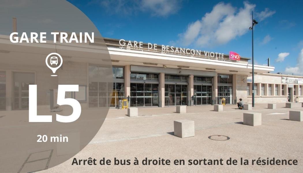 Appartement Cosy Avec Balcon Et Piscine Besançon Kültér fotó
